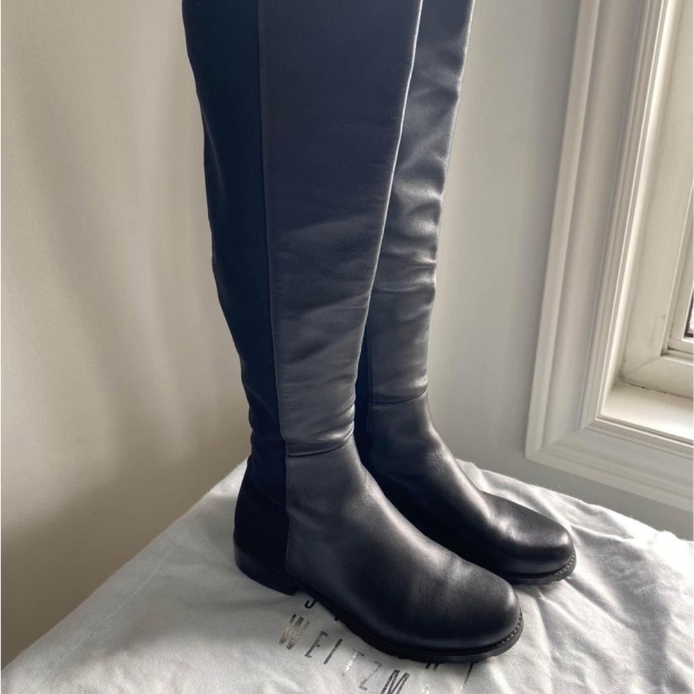 Stuart Weitzman 50/50 Leather Boots size 4.5 (fits women’s 5.5-6)